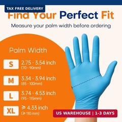 Supmedic Medical Soft Max™ Nitrile Exam Gloves, 100 Count Latex-Free Powder-Free