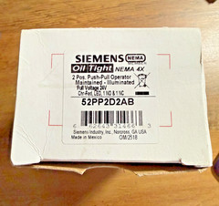 Siemens 52PP2D2AB Illuminated Push-Pull Switch