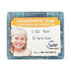50 Sets Dental Single 1st Molar Buccal Tube Roth 022 No-Convertible Monolock YQ2