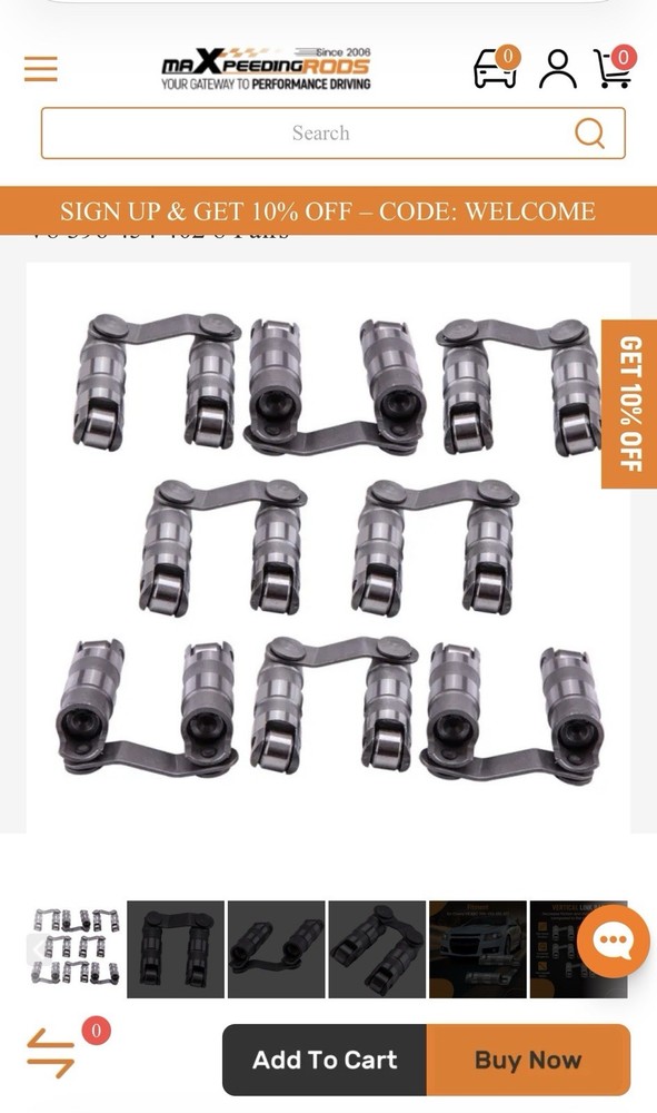 Hydraulic Roller Lifter compatible for Chevy compatible for Chevrolet Big Block
