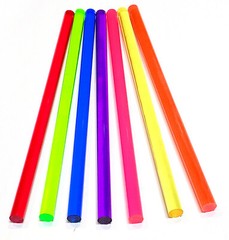 7 COLORS ACRYLIC PLEXIGLASS ROD 1/2” INCH DIAMETER RED PINK BLUE PURPLE GREEN…