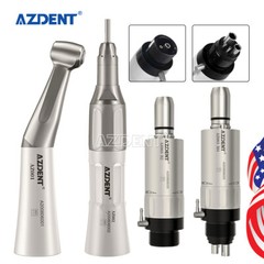 Dental Low Speed Handpiece Kit Contra Angle/Straight Push Button B2/M4 Air Motor
