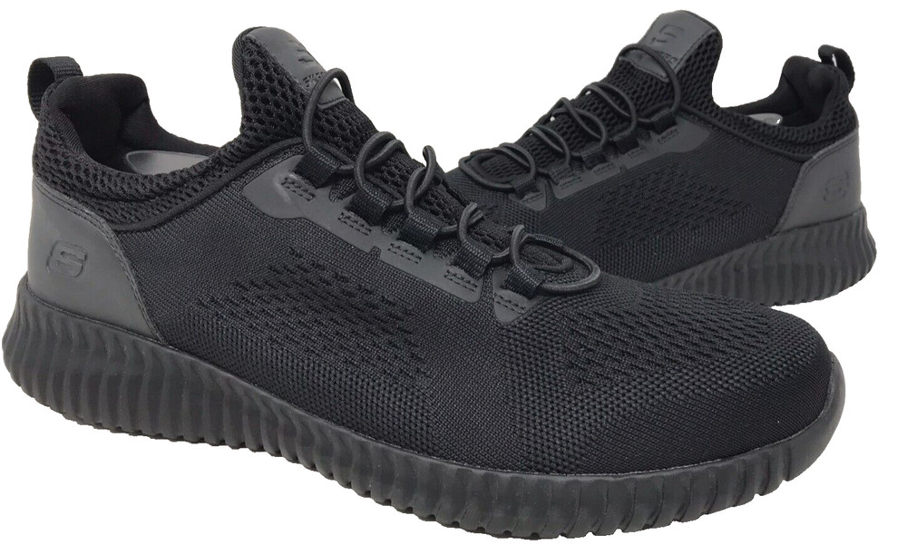 Skechers Men’s Work RF Cessnock Slip Resistant Slip On Shoes Blk Size:10.5 206G