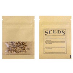 MITOB 500 Pack Clear Window Small Resealable Seeds Packets Coin Envelopes