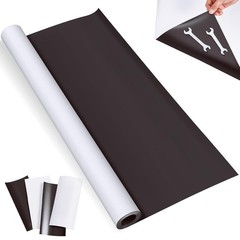 24 Inch x 10Ft, 25 Mil Blank White Surface Magnet Sheets Magnetic Roll Printable