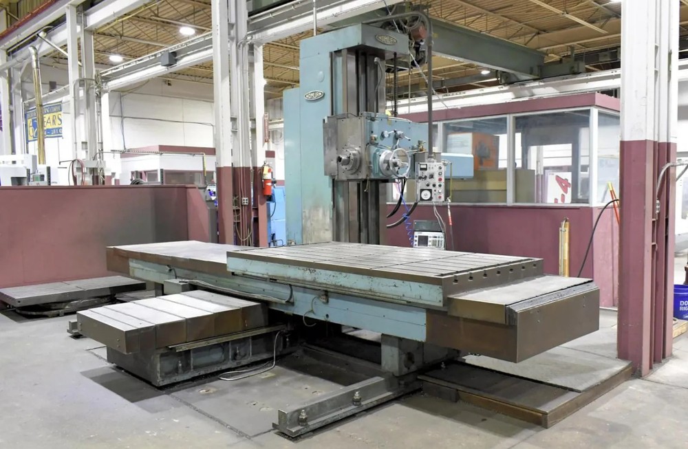 4″ NOMURA P-100WP TABLE TYPE HORIZONTAL BORING MILL. STOCK # 0755926