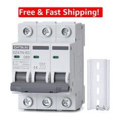 Thermal Magnetic Miniature Circuit Breaker 3 Pole – 63A, 480V AC Disconnect
