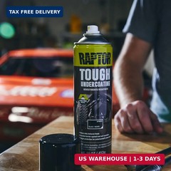 RAPTOR 1K Tough Undercoating, Professional Grade Protective Truck Spray Paint, E