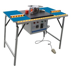 Used! Electric Automatic Curved Straight Edge Banding Machine with Platform 110V