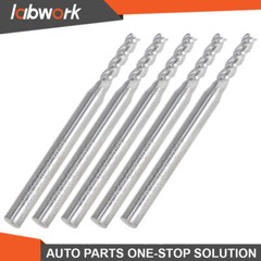 Labwork End Mill Carbide 3/32 In Diameter 4 Flute 1-1/2 In Overall Length 5 Pack