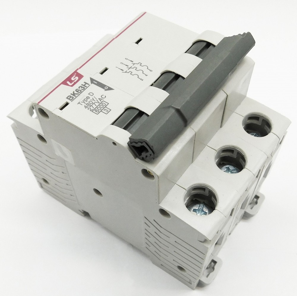 40 Amp LSis 3 Pole Din Rail MCB Circuit Breaker UL1077 10kA @ 480V; 6kA @ 240V
