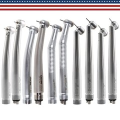 Dental Fiber Optic LED E-generator Turbine Handpiece /NO-LED High Speed 2/4Hole
