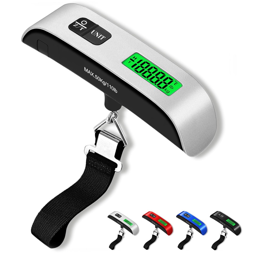 Luggage Scale, 110lb Luggage Weight Scale with 4 Unit Switching Functions&LED…