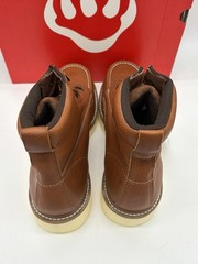 Wolverine Work Wedge Brown Leather Lace-Up Work Boots Oil Resistant Men’s 13 M