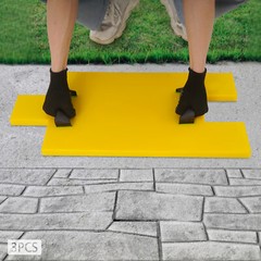 3Pcs For Wall & Floor Stamping Concrete Stamping Molds Concrete Texture Mats