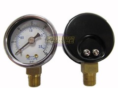 1/8″ NPT Air Compressor / Hydraulic Pressure Gauge 0-30 PSI Side Mount 1.5″ Face