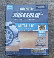 Rust-Oleum Rocksolid Metallic Floor Coating Kit Amaretto – NEW in Box