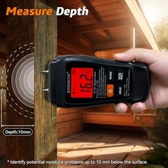 RDINSCOS Digital Moisture Meter for Wood | Moisture Detector with Firewood Te…