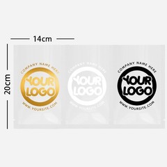 Custom Print Bag Flat Mylar Foil Heat-Sealable Custom Print Pouch 5.5×7.75″
