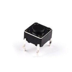 6x6mm Tactile Tact Push Button Switch 4 Pin DIP Through Hole SPST PCB Miniature