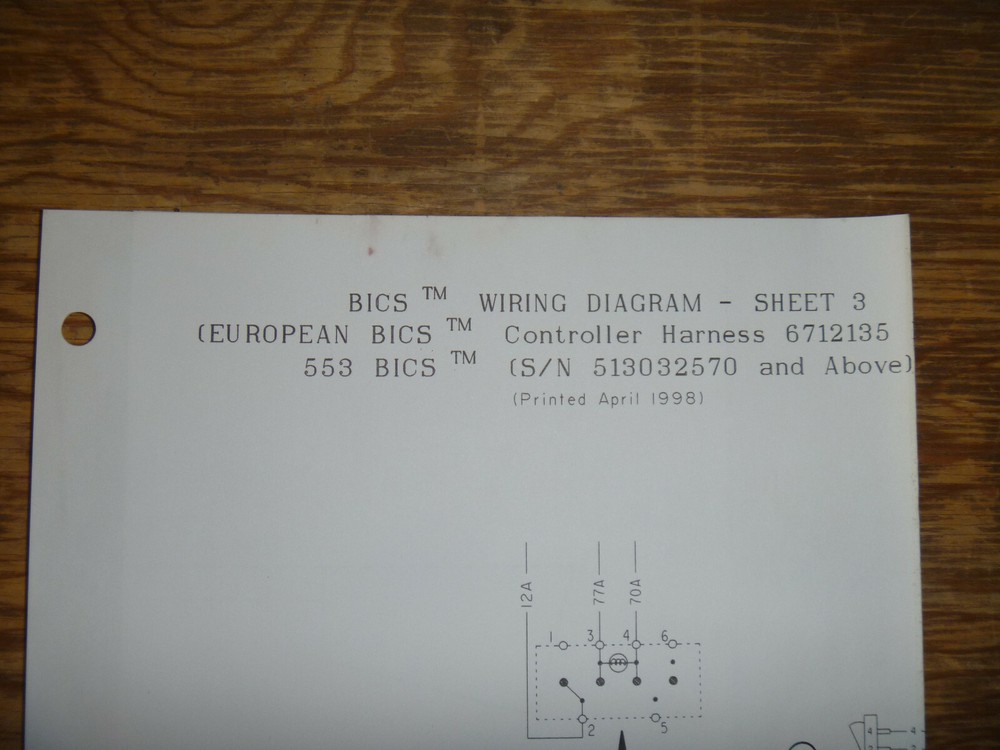 Bobcat 553 BICS Skid Steer Electrical Wiring Diagram Schematic Manual