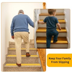 Anti Slip Tape 6″ x 30FT, Dark Yellow Heavy Duty Waterproof Non-Slip Safety T…