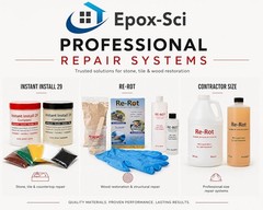 Epoxy Repair Kit – Granite, Marble, & Stone Chip Repair – Color Match Adhesiv…