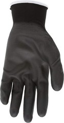 Nylon Knitted Shell Memphis Gloves with Black PU Dipped Palm and Fingers, Bla…