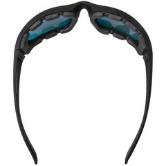 Birdz Oriole SS Padded Motorcycle Riding Glasses A/F Black w/ Red Mirror Lens