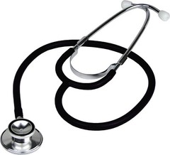 EVERDIXIE DOUBLE DUAL HEAD STETHOSCOPE BLACK