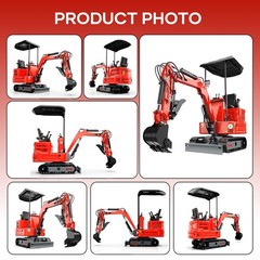 Mini Excavator 1.4Ton Digger 11.5hp Kubota Diesel Pilot System EPA Engine USA