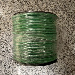 Green 10 Gauge AWG Jacket Solid Copper Ground Wire 100’