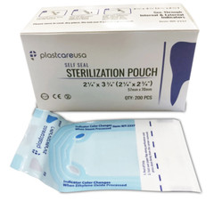 Self Seal Sterilization Pouches – Autoclave Sterilizer Bags 2.25″x 3.75″ Tattoo