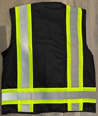 Reflective Tape Safety Work Vest High Visibility Pockets Hi Vis ANSI Class 2