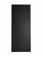 10 Pack Single View Restaurant Menu Cover Black Leather Wine List Holder 4.25×11