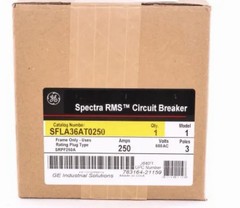 GE Spectra SFLA36AT0250 250A 3-Pole Circuit Breaker NEW IN BOX FRAME ONLY