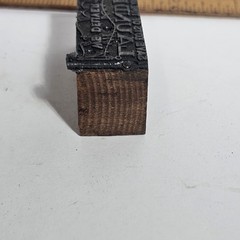 Vintage Laundry Advertising Letterpress Printing Block. Save Lots Of Time. T-185
