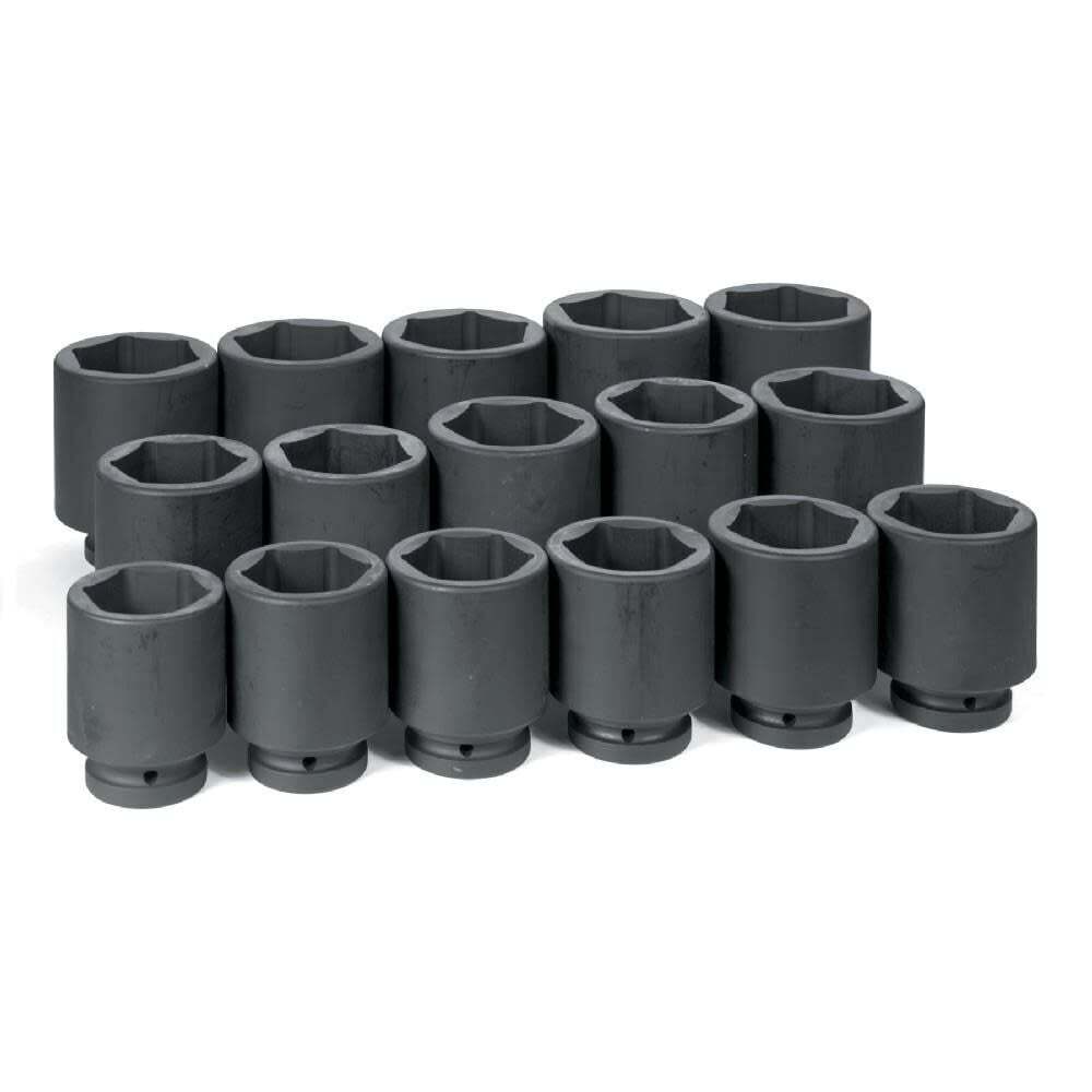 Grey Pneumatic 1In Drive 16 Piece Deep Fractional Set 2-1/16In – 3In