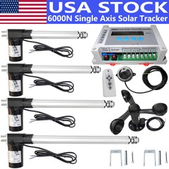 Single Axis Solar Tracking Tracker 6000N Linear Actuator W/ Sun Track Controller