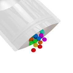 Multi-Use Glossy White Stand-Up Pouch w/ Window in Many QTY (4×6.3″)