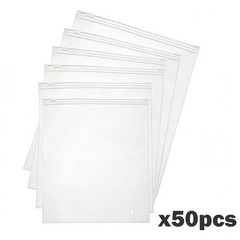 Pack of 50， 14-16inch Frosted Zipper Bags — Clothing & Garment Packaging Bags