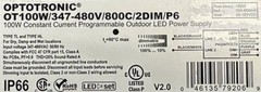 OSRAM OT100W/347-480V/800C/2DIM/P6 100W OUTDOOR LED POWER SUPPLY 1/PACK