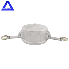 3″ Type DC Dust Cap Coupler Aluminum Cam & Groove Hose Fitting w/ Brass Handles