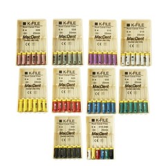 Mani Dental Root Canal Endo K-files 21-25-31mm All Sizes 6Files/pk