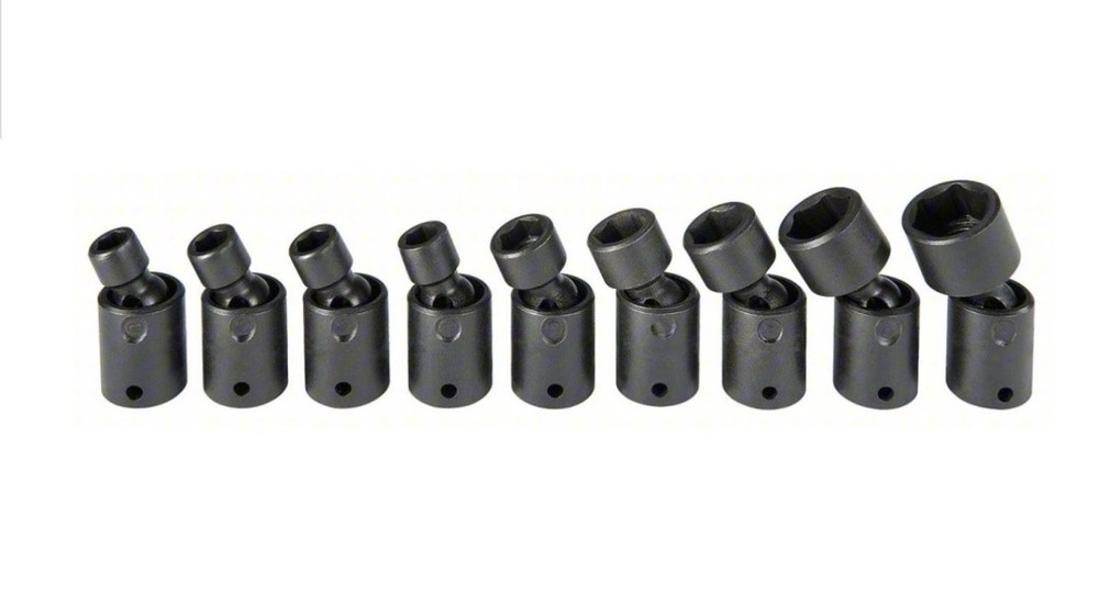 Proto 1/4 DR 9PC Imp Skt Set, Swivel, Blk Oxide