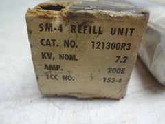 S&C Electric SM-4 Refill Unit 121300R3 Fuse 121300-R3 7.2 KV 200E Amp Tcc 153-4
