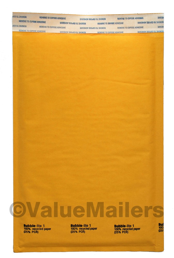 1000 #1 7.25″x12″ KRAFT BUBBLE MAILERS PADDED ENVELOPES