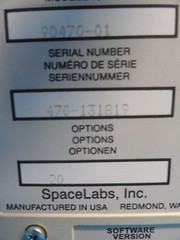 4 x SPACELABS 90470, 90470-01 / 02 (ECG/RESP MULTIVIEW TEMP 1 & 2) MODULES~16391