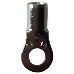(100) Non-Insulated 12-10 Gauge #8 Ring Terminal Uninsulated Wire Connector USA