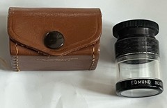 Edmund Scientific Lens Comparator Magnifier Comparator with US Made Leather Case